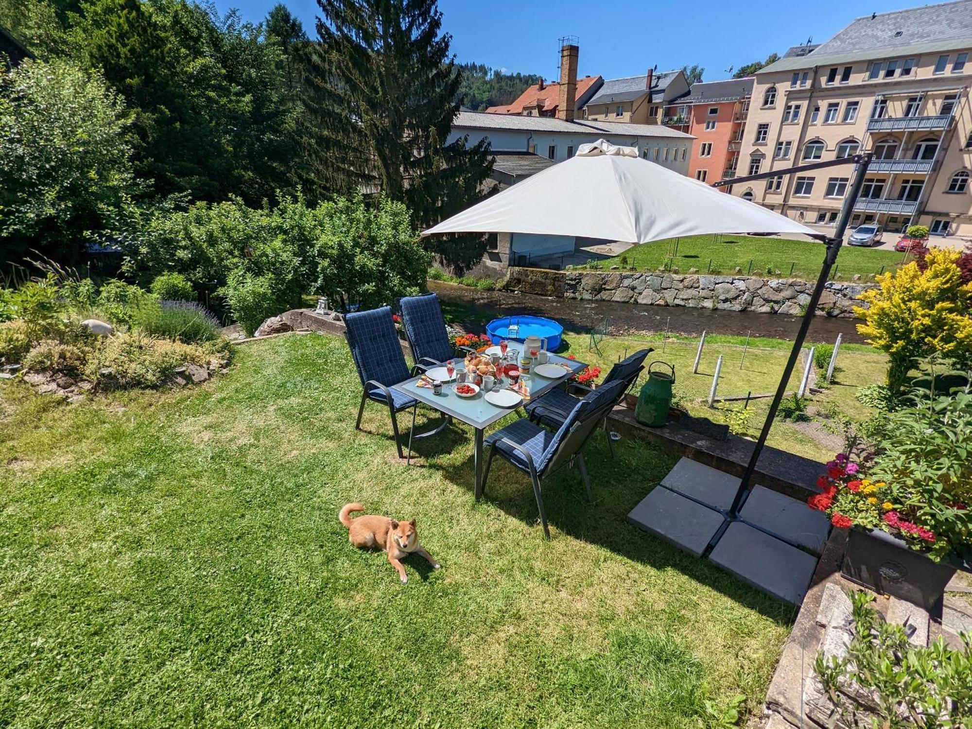 Apartment F2 - Urlaubsmagie Sauna, Whirlpool, Pool & Garten Sebnitz